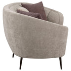 Coaster Home Furnishings Ellorie 2-Piece Upholstered Curved Sofa Set Beige