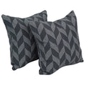 Blazing Needles Square Polyester Jacquard Throw Pillows, 17", Gannawls Paveme 2 Count