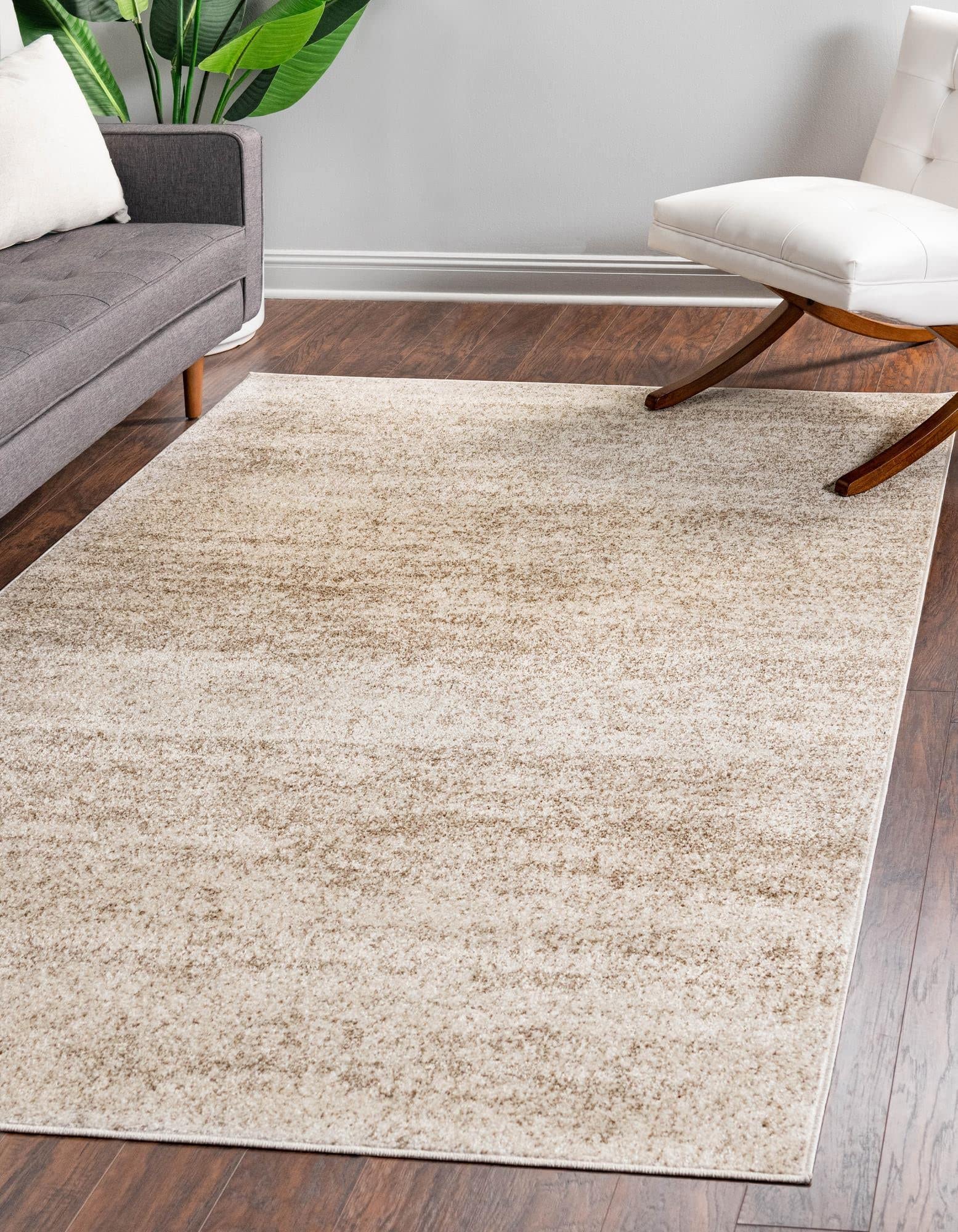 Unique Loom Del Mar Collection Area Rug - Lucille (4' 1'' x 6' 1'' Rectangle, Bone Beige)