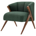 npd furniture and more Florence Fabric Accent Chair, Green