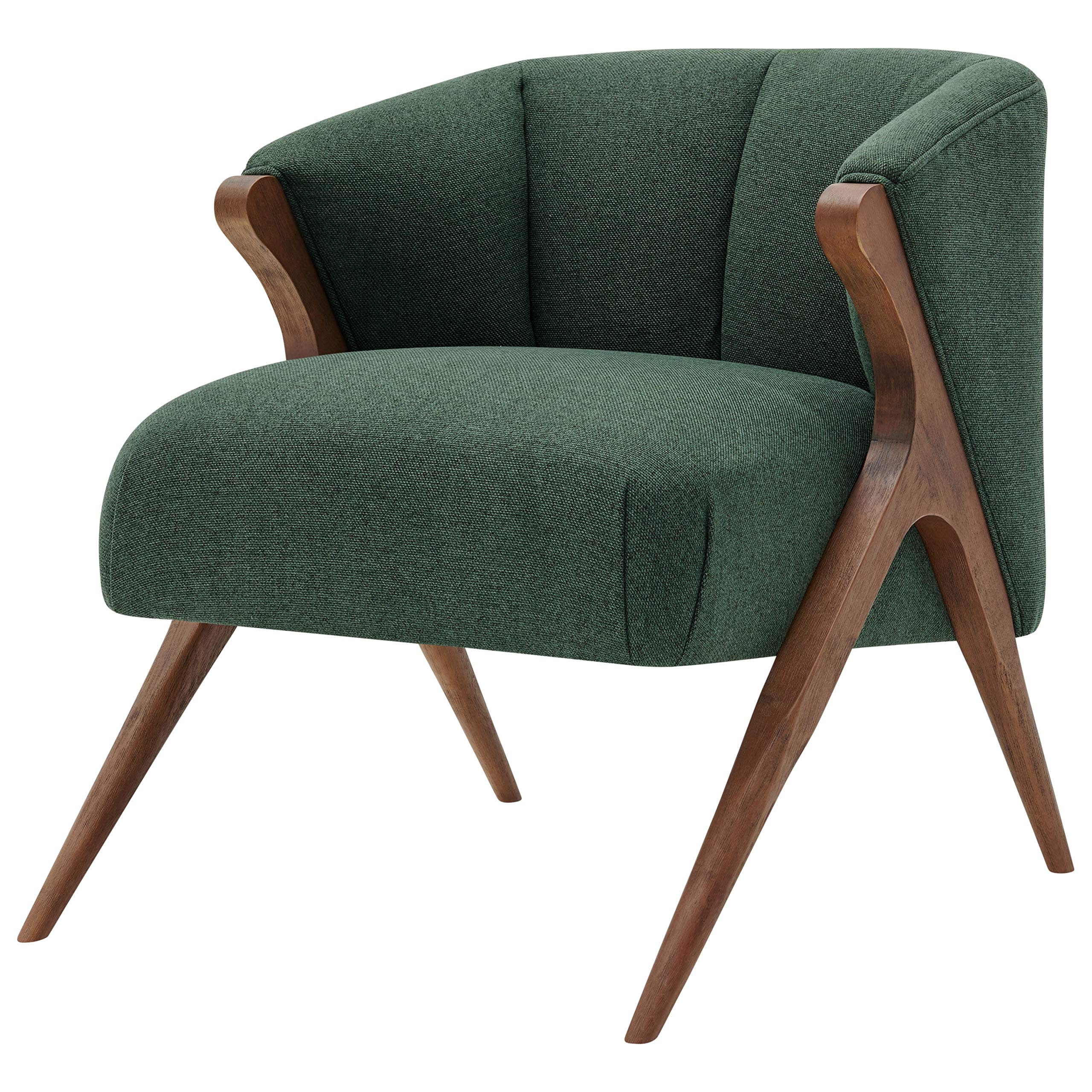 npd furniture and more Florence Fabric Accent Chair, Green