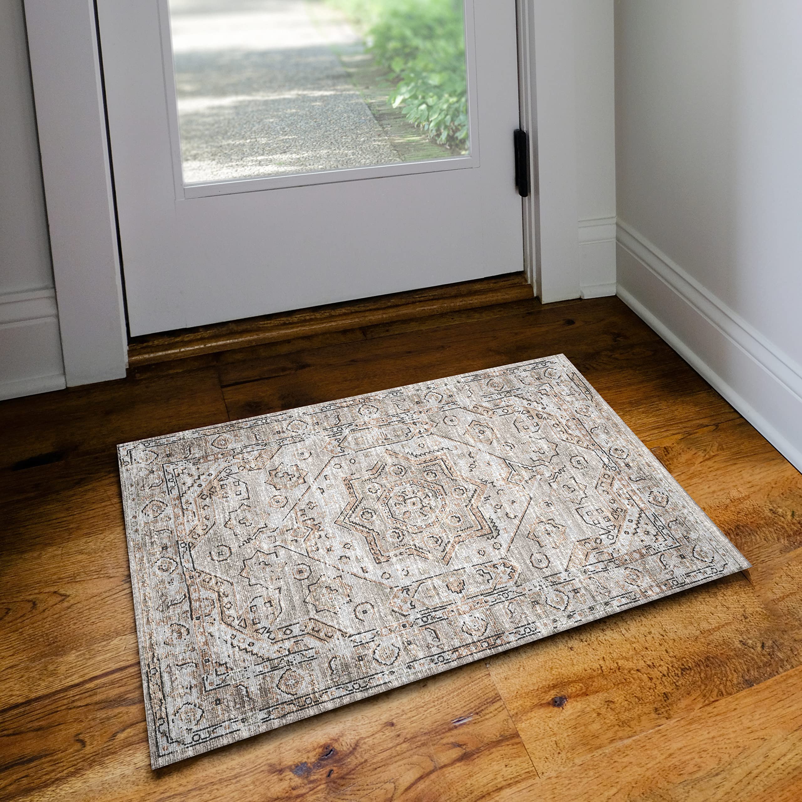 Dalyn Rugs Jericho Jc5 Tin 2' X 3' Rectangle Soft Area Rug, Easy Clean, Non Shedding, Bedroom, Entry, Living Room, Dining Room, Kitchen Rug