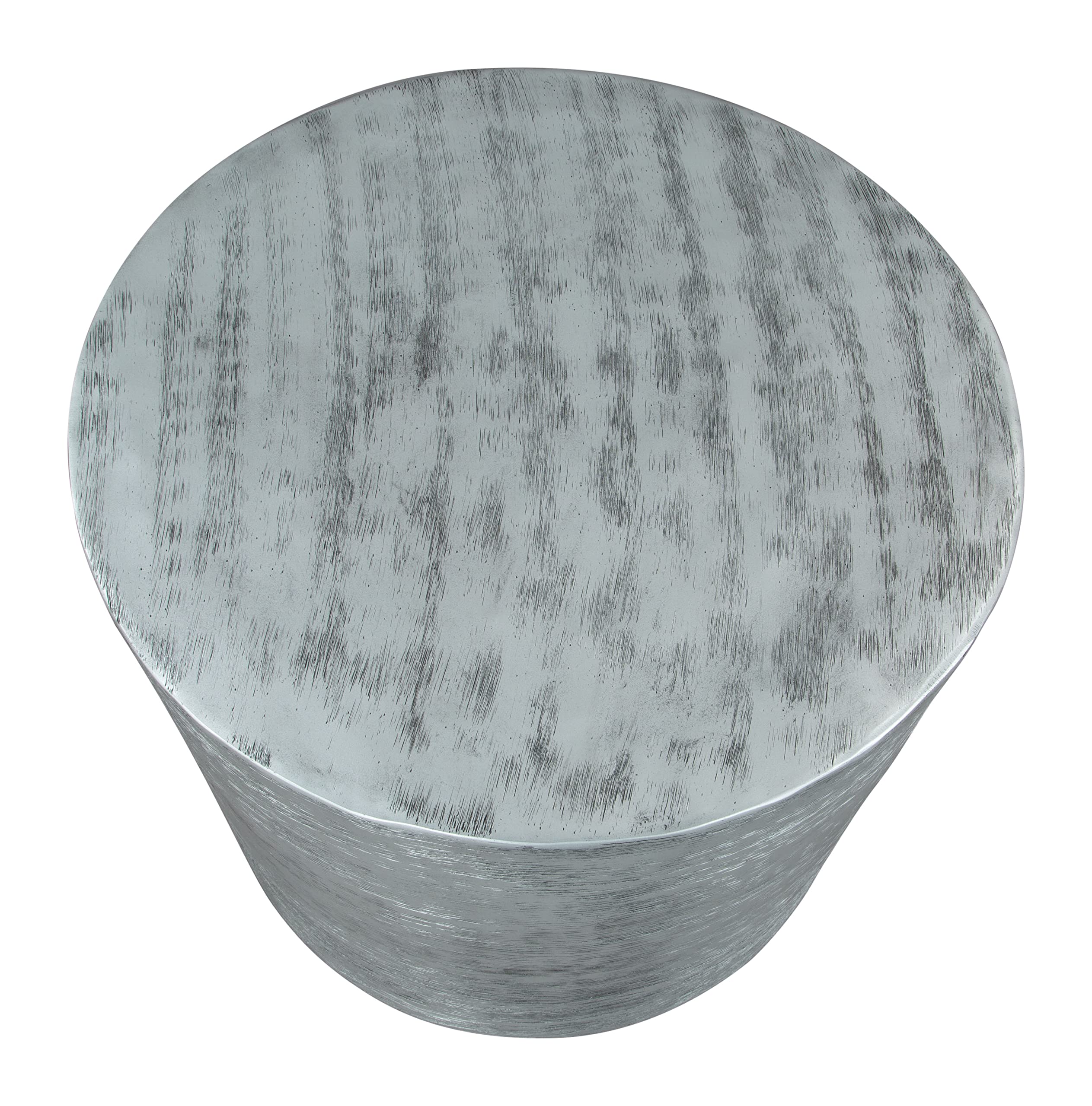 Zuo Sara Side Table Antique Silver