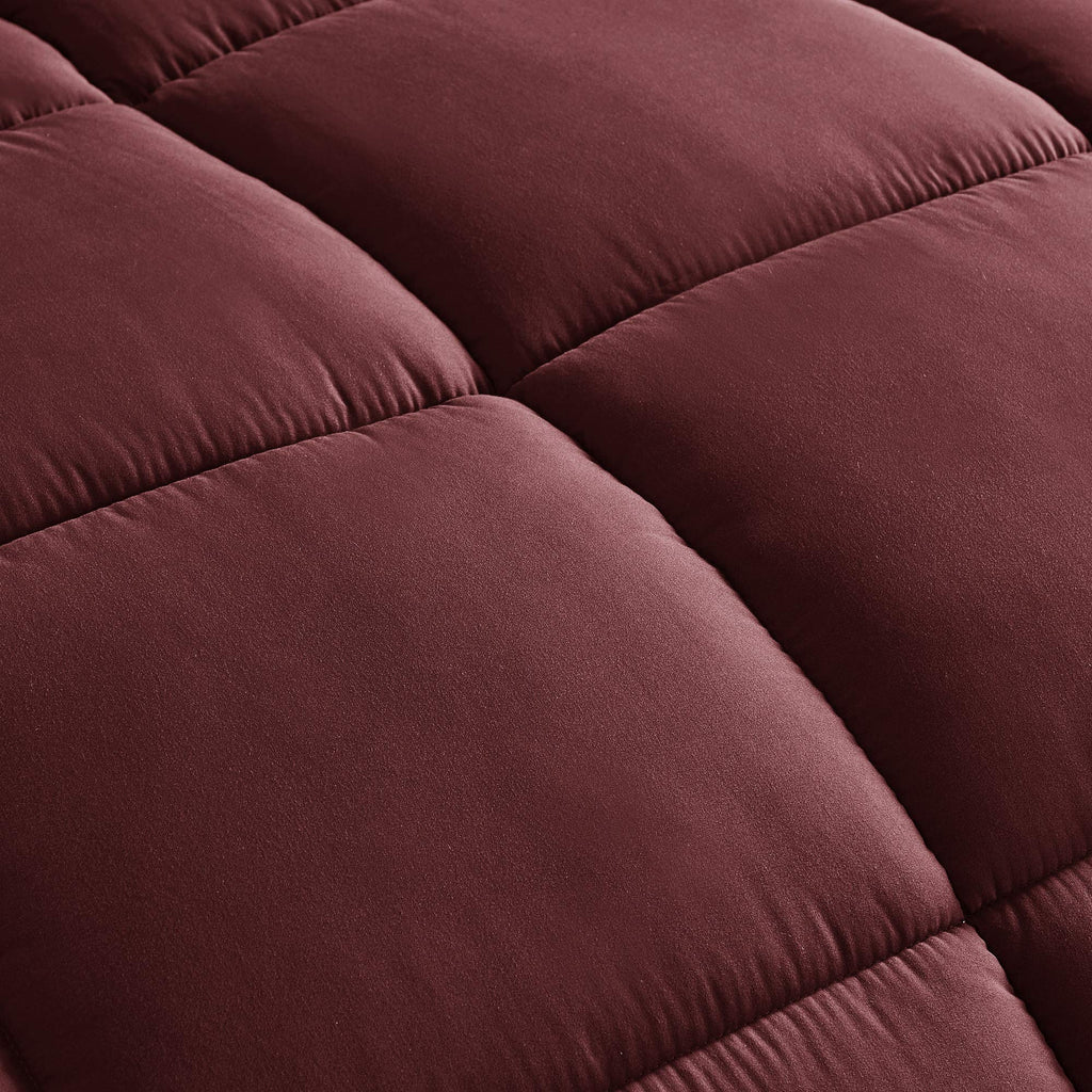 Chezmoi Collection 3-Piece Down Alternative Comforter Set - Lightweight All Seasons Luxurious Brushed Microfiber Comforter (Quee