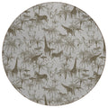 Dalyn Rugs Tropics Tc7 Gray 8' X 8' Indoor Outdoor Round Rug, Easy Clean, Machine Washable, Non Shedding, Bedroom, Living Room, Dining Room, Kitchen, Patio Rug