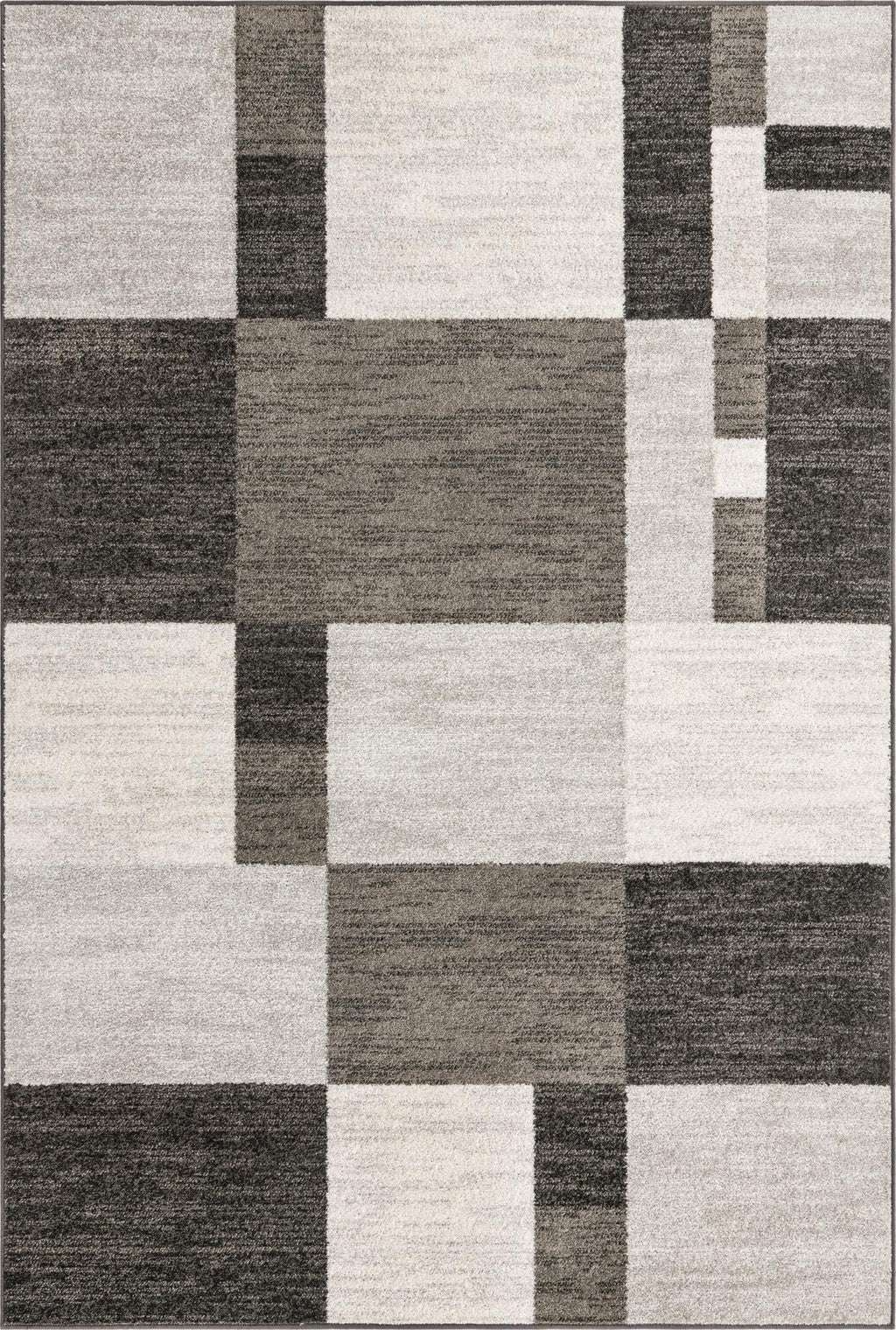Unique Loom Autumn Collection Area Rug - Providence (6' 1'' X 9' Rectangle, Gray/ Ivory)