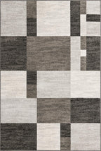 Unique Loom Autumn Collection Area Rug - Providence (6' 1'' X 9' Rectangle, Gray/ Ivory)
