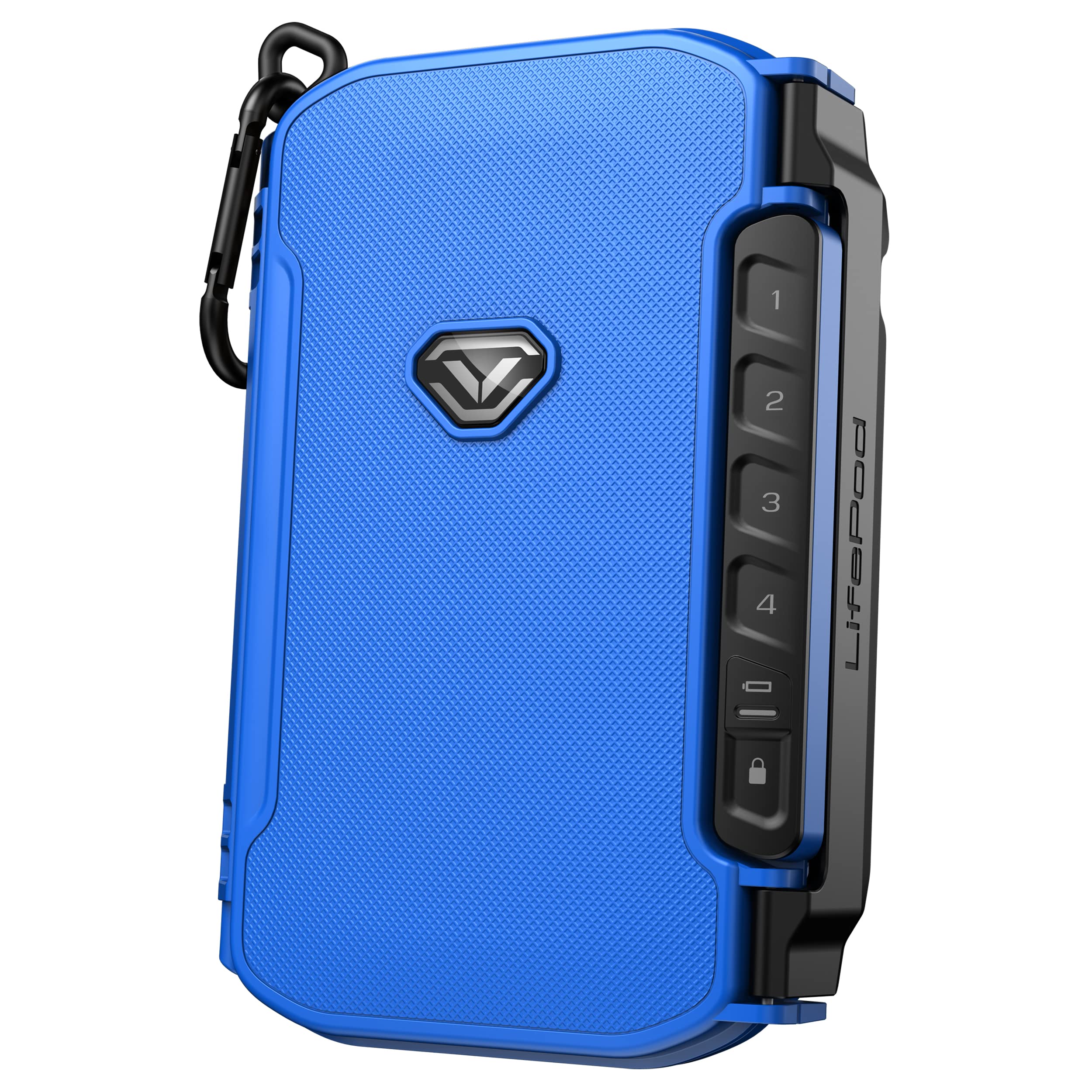 Vaultek Lifepod X Micro Weatherproof Electronic Lockbox Secure Travel Case Rugged Mini Portable Case With Backlit Keypad (Spark