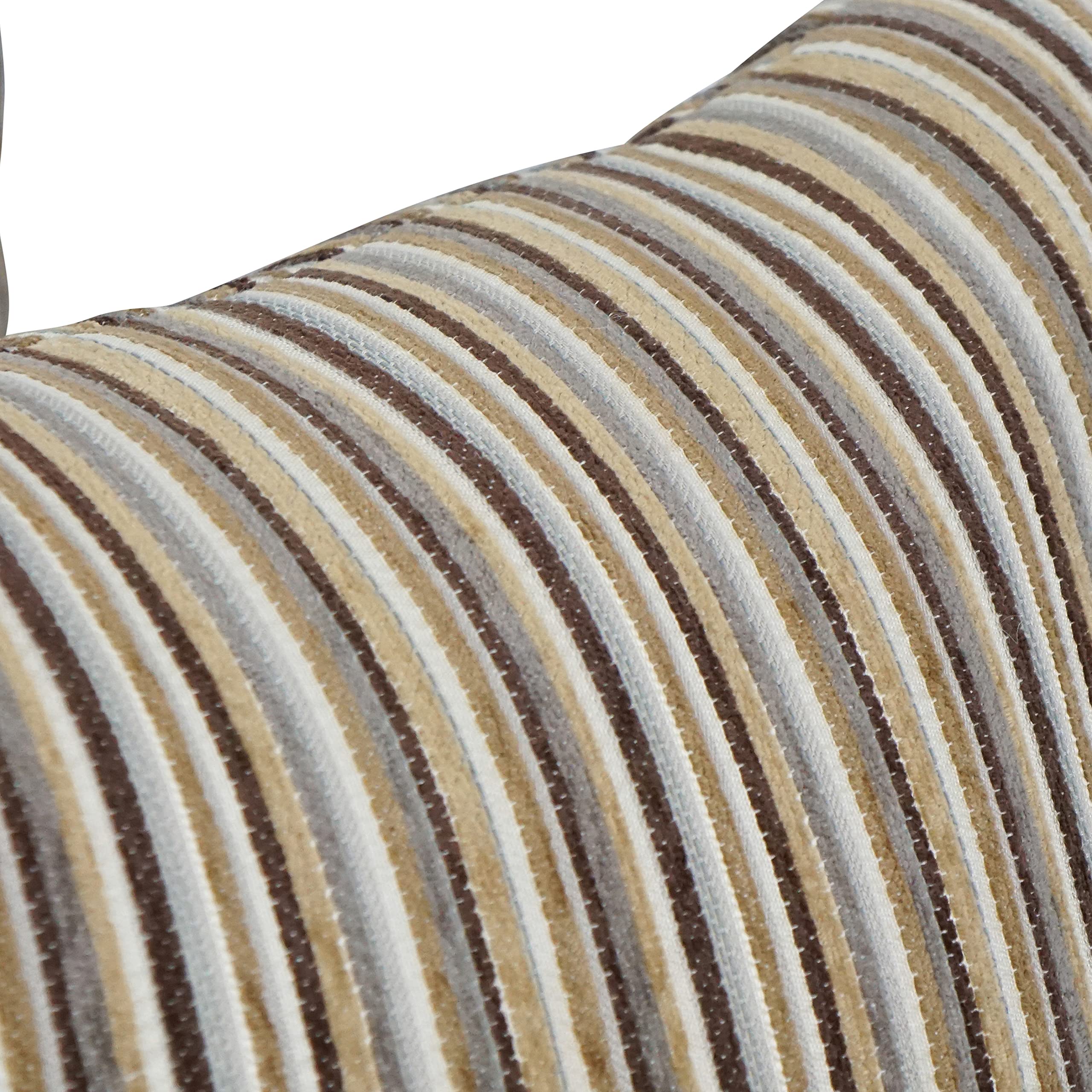 Blazing Needles Square Jacquard Throw Pillows, 17&quot;, Otto Sahara 4 Count