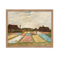 Poster Master Vintage Van Gogh Poster - Retro Impressionism Print - Gift for Artist, Painter - Flower Beds in Holland, Bulb Fiel