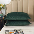 H Household Set Of 2 Velvet King Size Pillowcase, Soft And Cozy Luxury Fuzzy Flannel 20X36 Inches Pillow Cover With Zipper (King