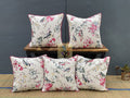 Shopping Tree Multi Colour Pillow Cover Bedroom & Living Room Flower Print Cotton Cushion Covers Set Of 5 (40X40 Cms Or 16X16 In