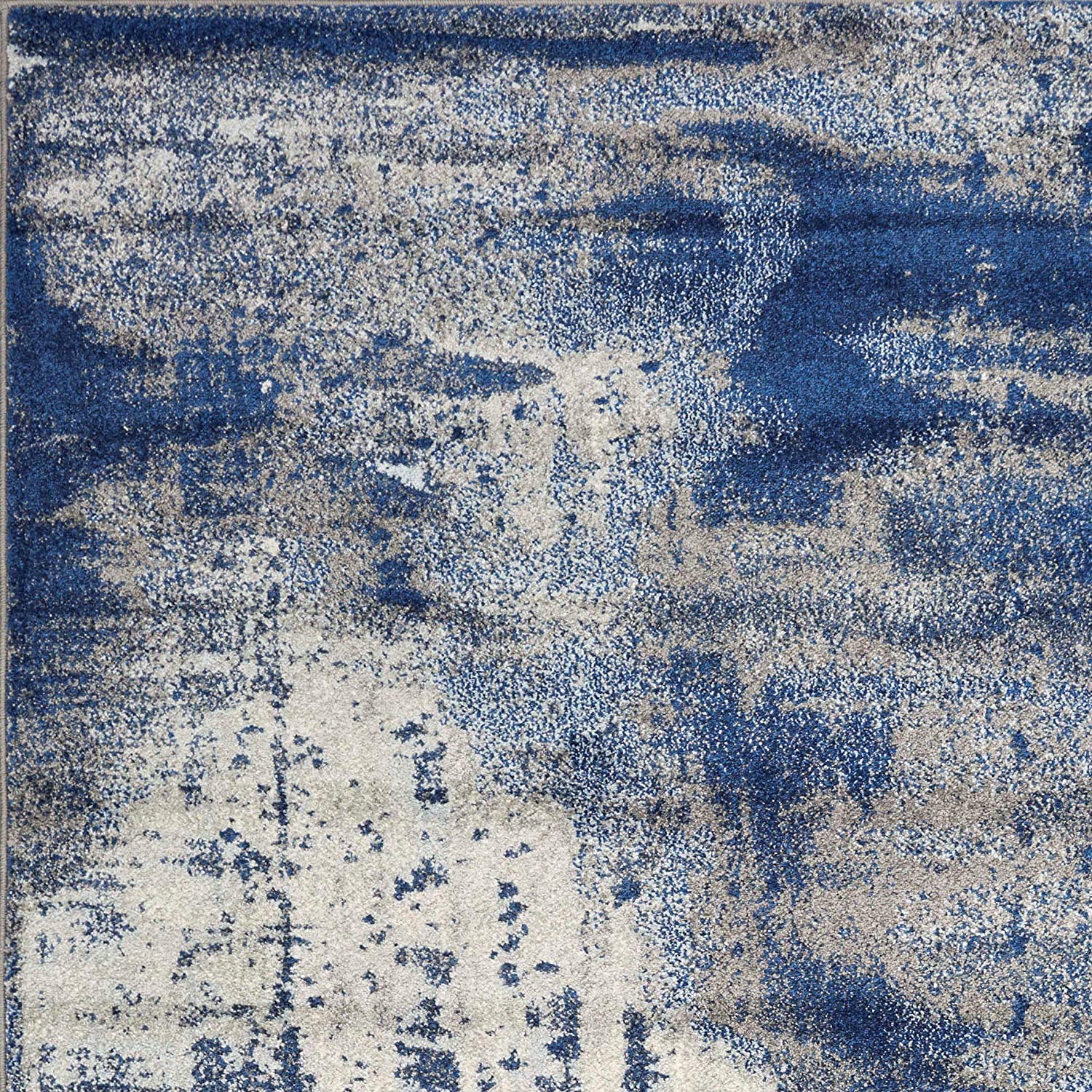 HomeRoots 99' X 122' Ice Blue Polypropylene Rug