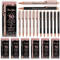Sayglossy 30 Sets 50th Birthday Supplies for Guests Include 30 Cheers to 50 Years Ballpoint Pens with 30 Thank You Cards 50 OPP 