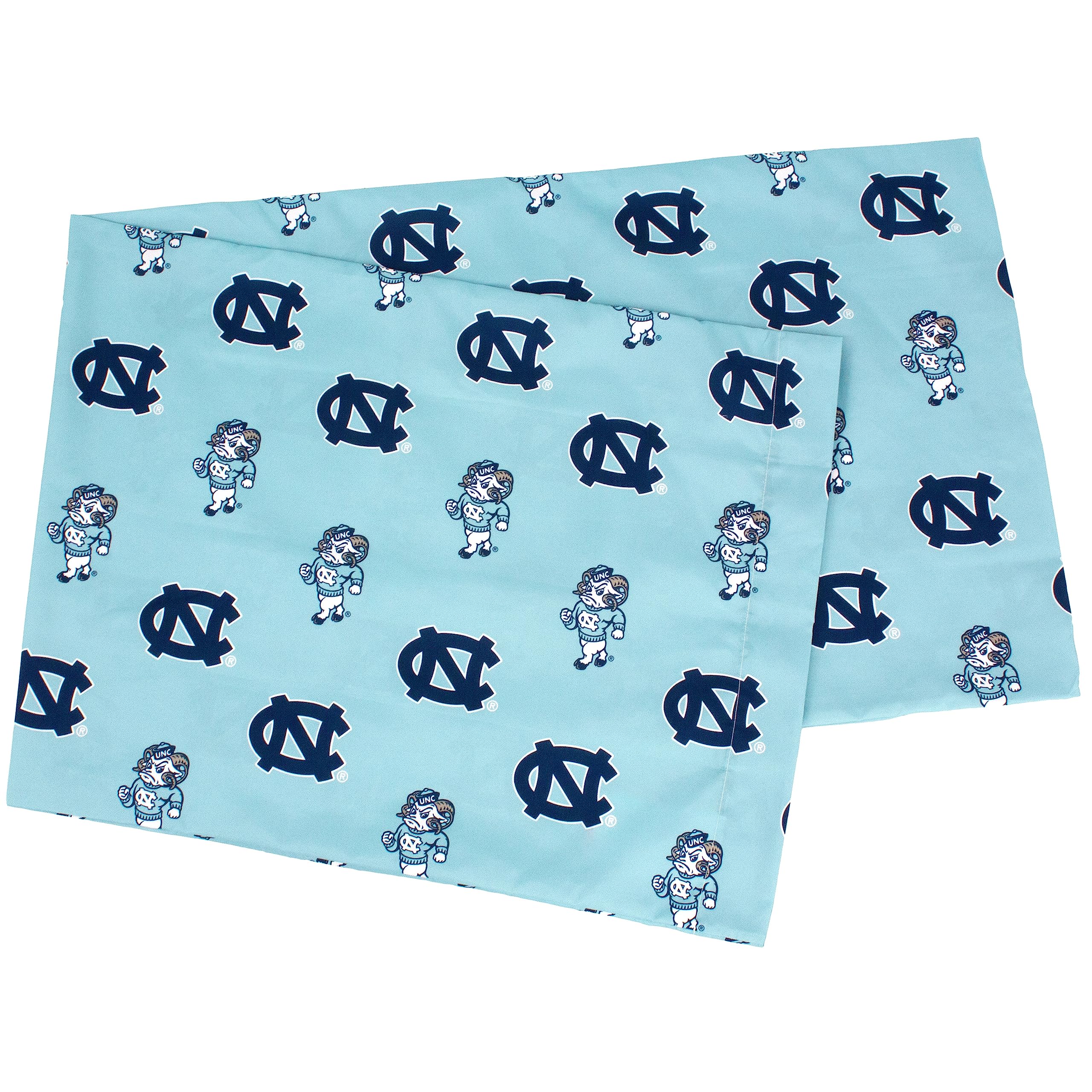 College Covers Everything Comfy North Carolina Tar Heels - Pillowcase, Body Pillow, 20' X 60', Includes 1 Pillowcase