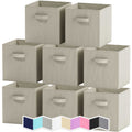 Royexe Cube Storage Baskets for Organizing - 11 Inch - Set of 8 Heavy-Duty Storage Cubes for Storage and Organization, Makes The