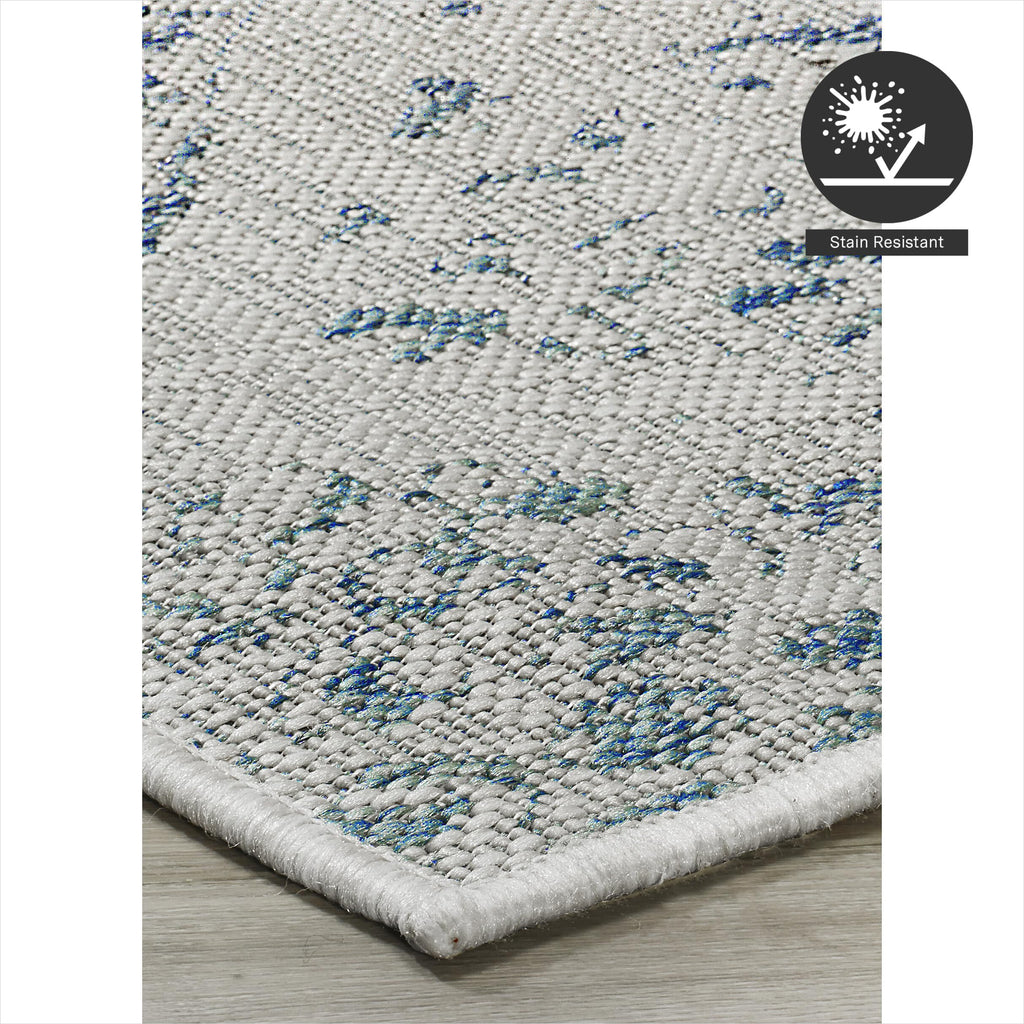 Fh Home Flat Woven Outdoor Rug - Waterproof, Easy To Clean, Stain Resistant - Premium Polypropylene Yarn - Distressed Farmhouse