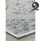 Fh Home Flat Woven Outdoor Rug - Waterproof, Easy To Clean, Stain Resistant - Premium Polypropylene Yarn - Distressed Farmhouse