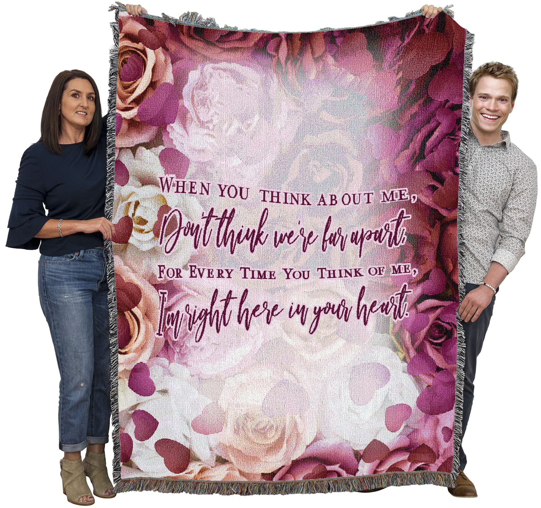Pure Country Weavers When You Think About Me Don'T Think We'Re Far Apart Blanket - Sympathy Bereavement Gift Tapestry Throw Wove