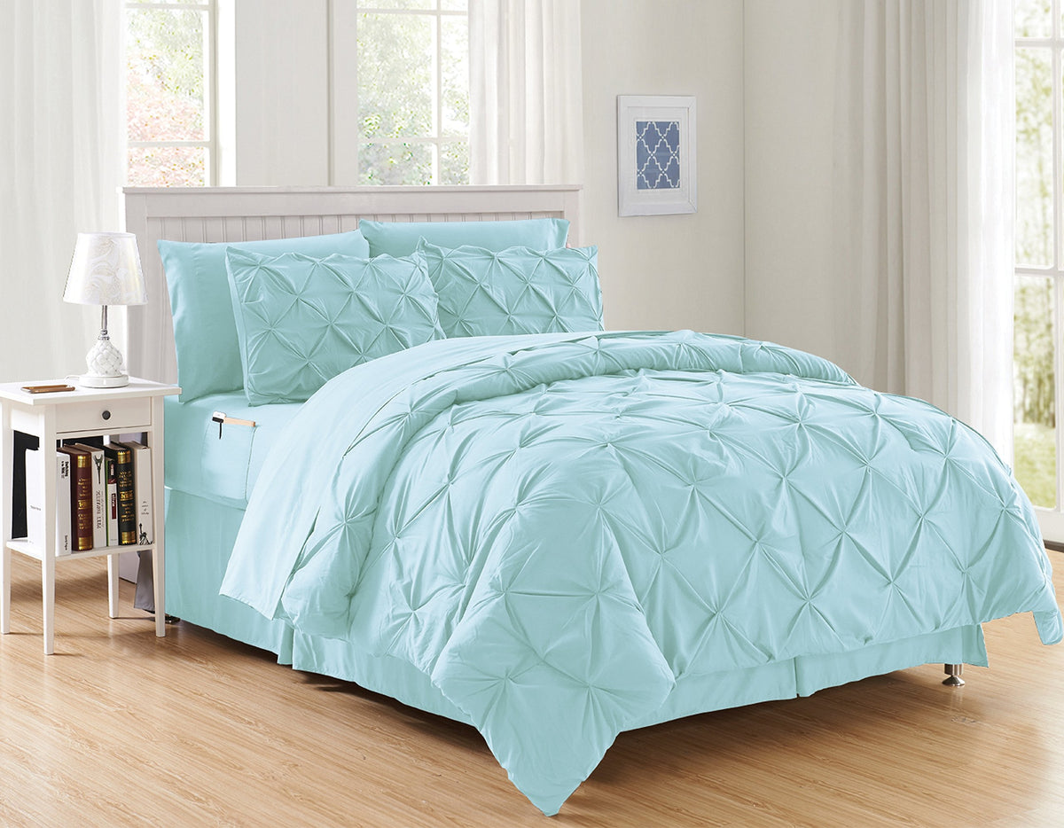 Elegant Comfort Luxury Best, Softest, Coziest 6-Piece Bed-In-A-Bag Comforter Set - Silky Soft Complete Set Includes Bed Sheet Se