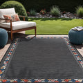 Beverly Rug Outdoor Rug 10X14 Bordered Modern Floral Large Area Rugs For Indoor And Outdoor Patio Easy To Clean Non Shedding Liv