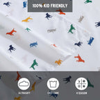 Eddie Bauer Kids - Twin Sheets, Stain Resistant Kids Bedding, Ideal For Toddler Bedding Set (Buddy The Dog White, Twin)