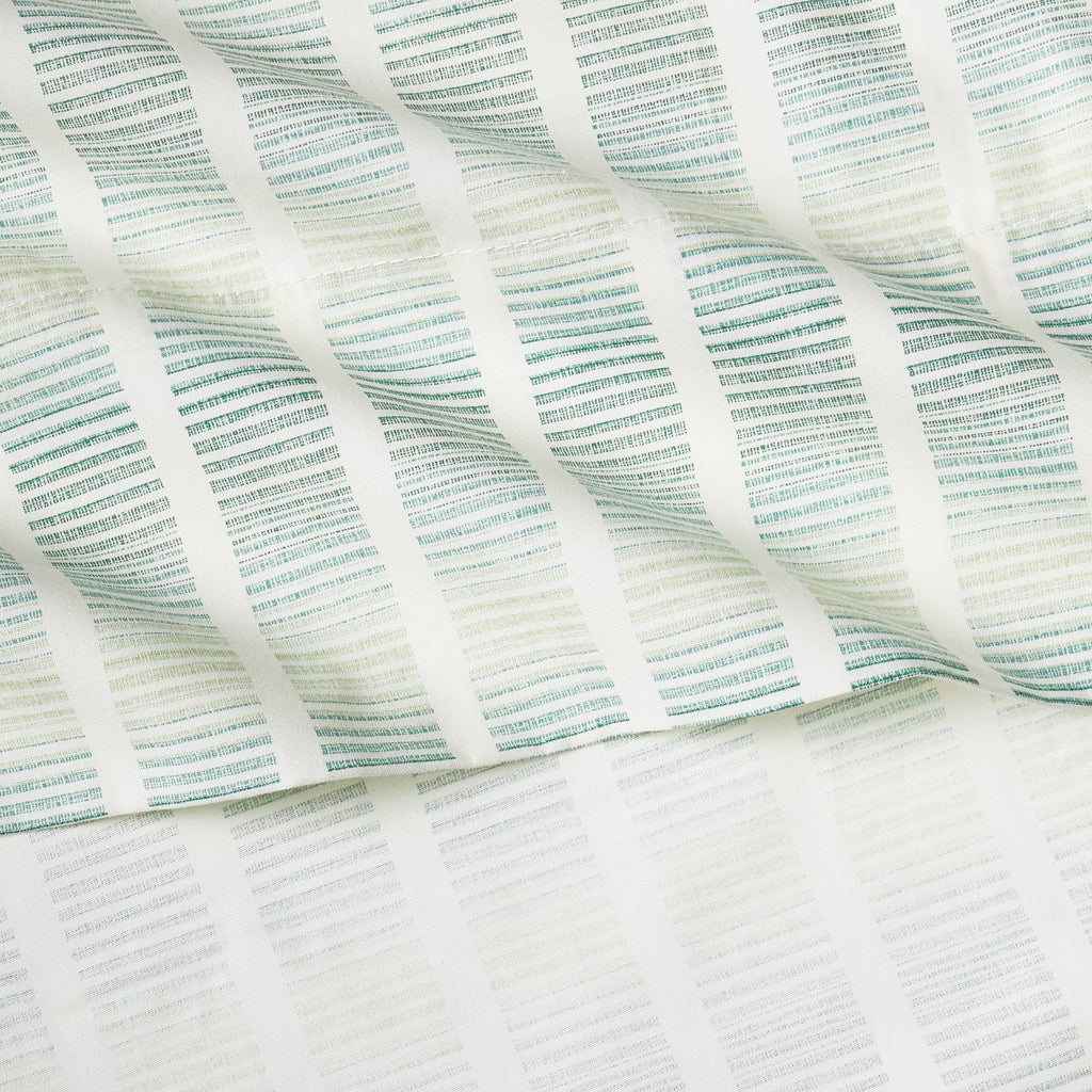 Tommy Bahama - King Sheets, Cotton Percale Bedding Set, Crisp & Cool, Stylish Home Decor (Off The Grid Green, King)