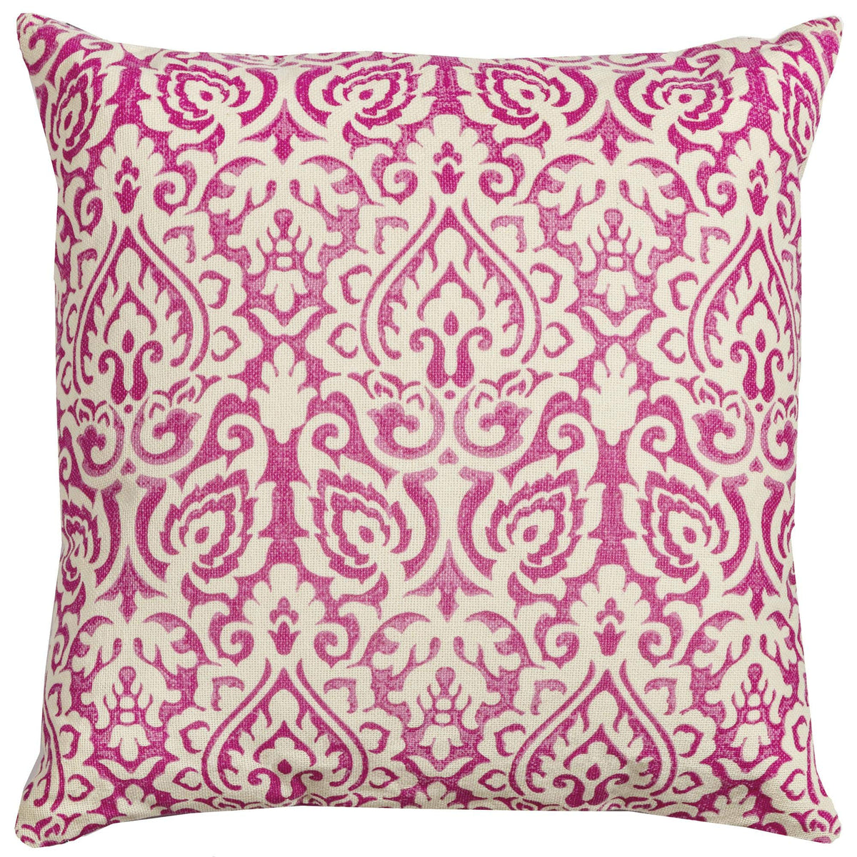 Rizzy Home | T10481 | 22&quot;x22&quot; Pink/White/Red Decorative Pillow | Down Fill