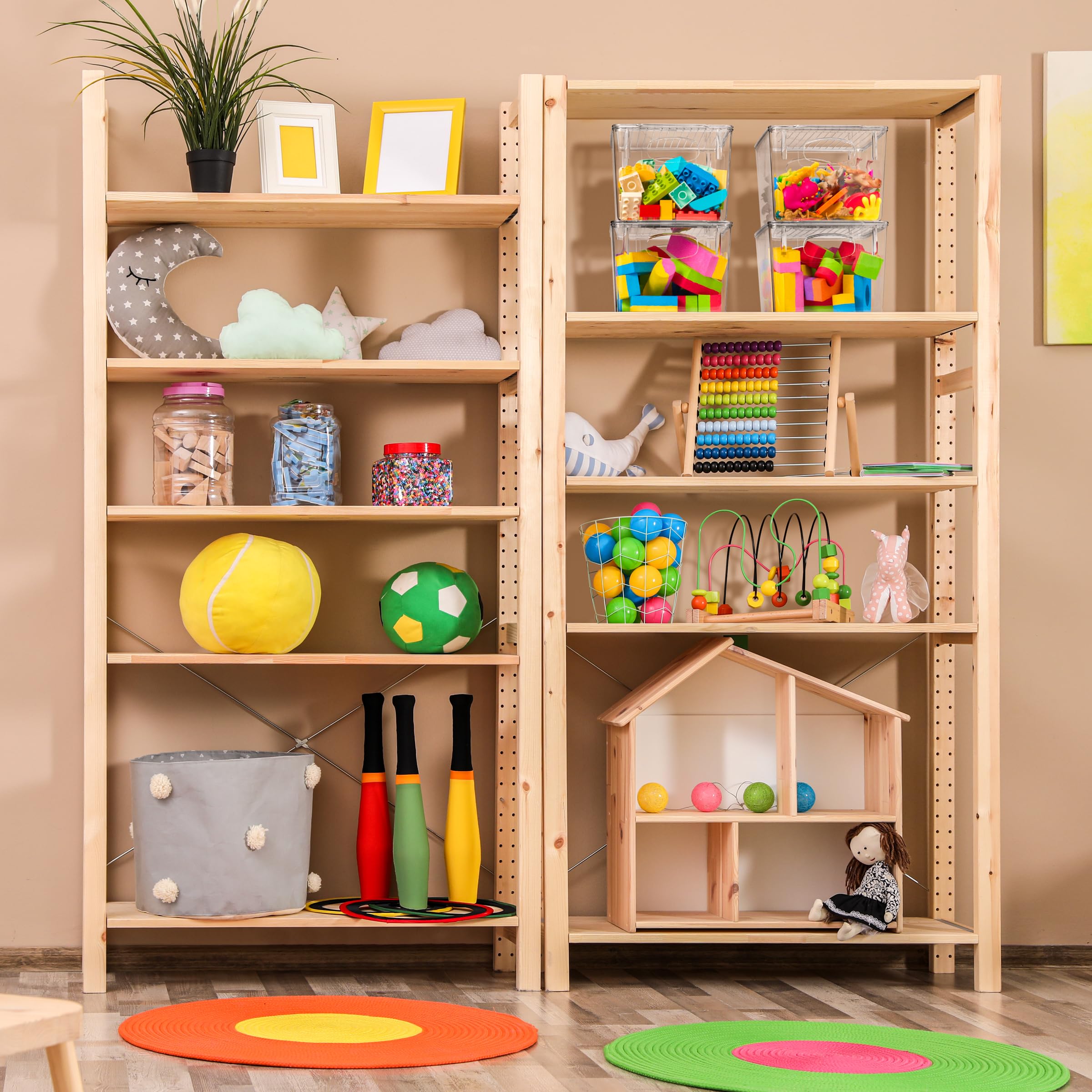 Sorbus Small Clear Plastic Storage Bins With Lids, Clear Stackable Storage Bins, Clear Toy Storage Bins, Clothes, Medicine, Make