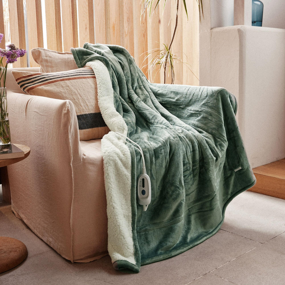 Gotcozy Heated Blanket Electric Throw 50'X60'- Soft Silky Plush Electric Blanket With 4 Heating Level & 3 Hour Auto Off Heatin