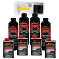 Custom Coat Tintable Base Only 1 Gallon Urethane Roll-On, Brush-On Or Spray-On Truck Bed Liner Kit With Roller And Brush Applica
