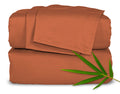 Pure Bamboo Sheets Queen Size Bed Sheets 4 Piece Set, Genuine 100% Organic Bamboo, Luxuriously Soft & Cooling, Double Stitching,