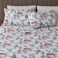 Great Bay Home 3-Piece Twin Microfiber Sheet Set Holiday-Printed, Ultra-Soft, Wrinkle & Fade-Resistant Patterns Inspired By Holidays All-Season Bedding Sheets & Pillowcases (Twin, Winter Wonderland)