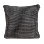 Homeroots 100% Cotton Parkland Collection Cabo Transitional Charcoal Pillow Cover With Poly Insert
