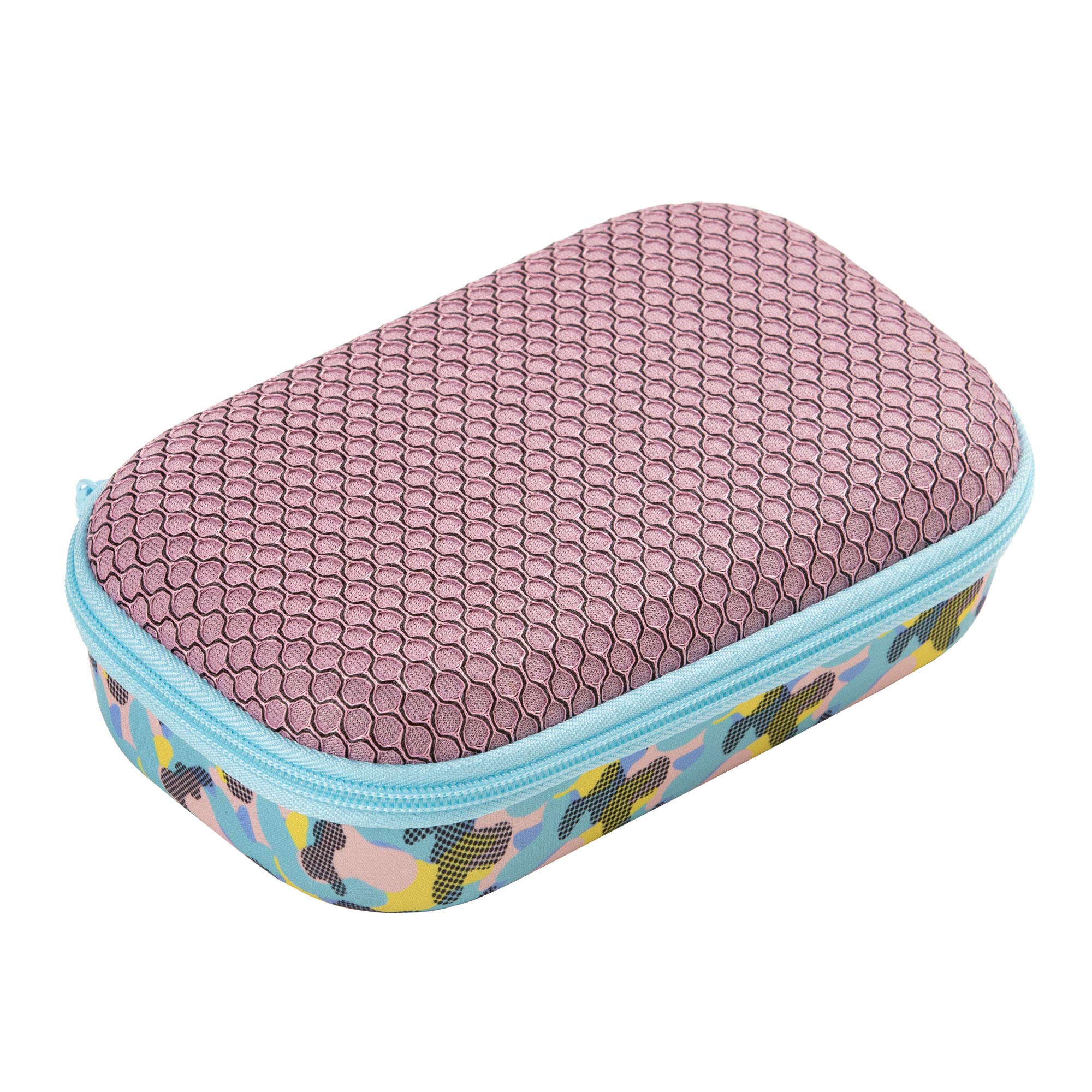 Zipit Mesh Pencil Box For Girls | Pencil Case For School | Organizer Pencil Bag | Large Capacity Pencil Pouch (Pink)