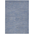 Nourison Essentials Indoor/Outdoor Blue/Grey 5' X 7' Area Rug, Easy Cleaning, Non Shedding, Bed Room, Living Room, Dining Room,