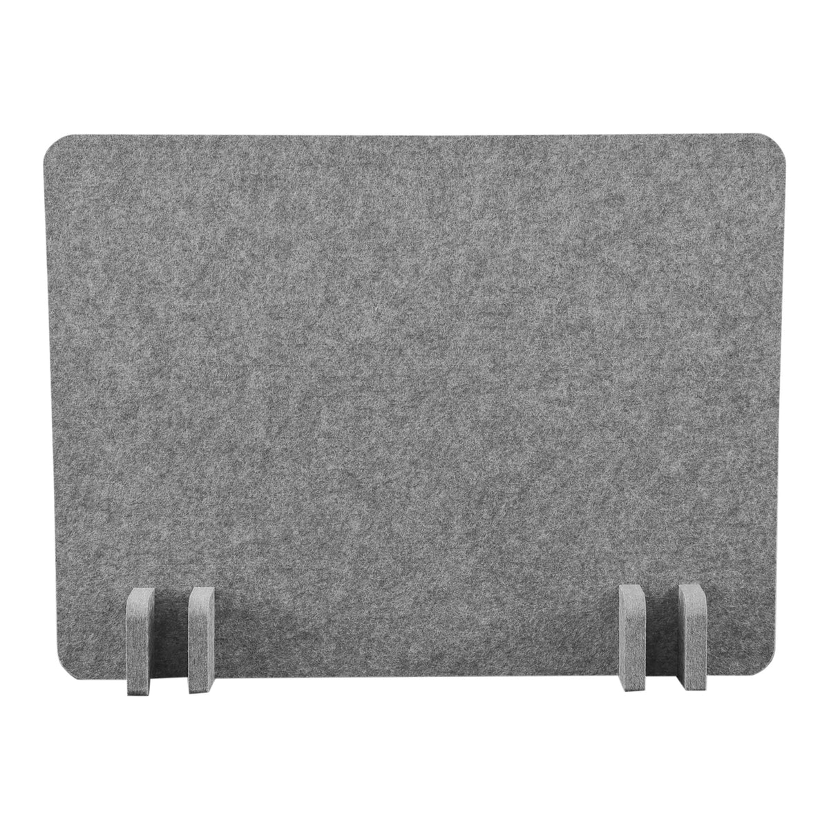 Stand Up Desk Store ReFocus Raw Noise and Distraction Reducing Freestanding Acoustic Desk Divider Mounted Privacy Panel (Castle 