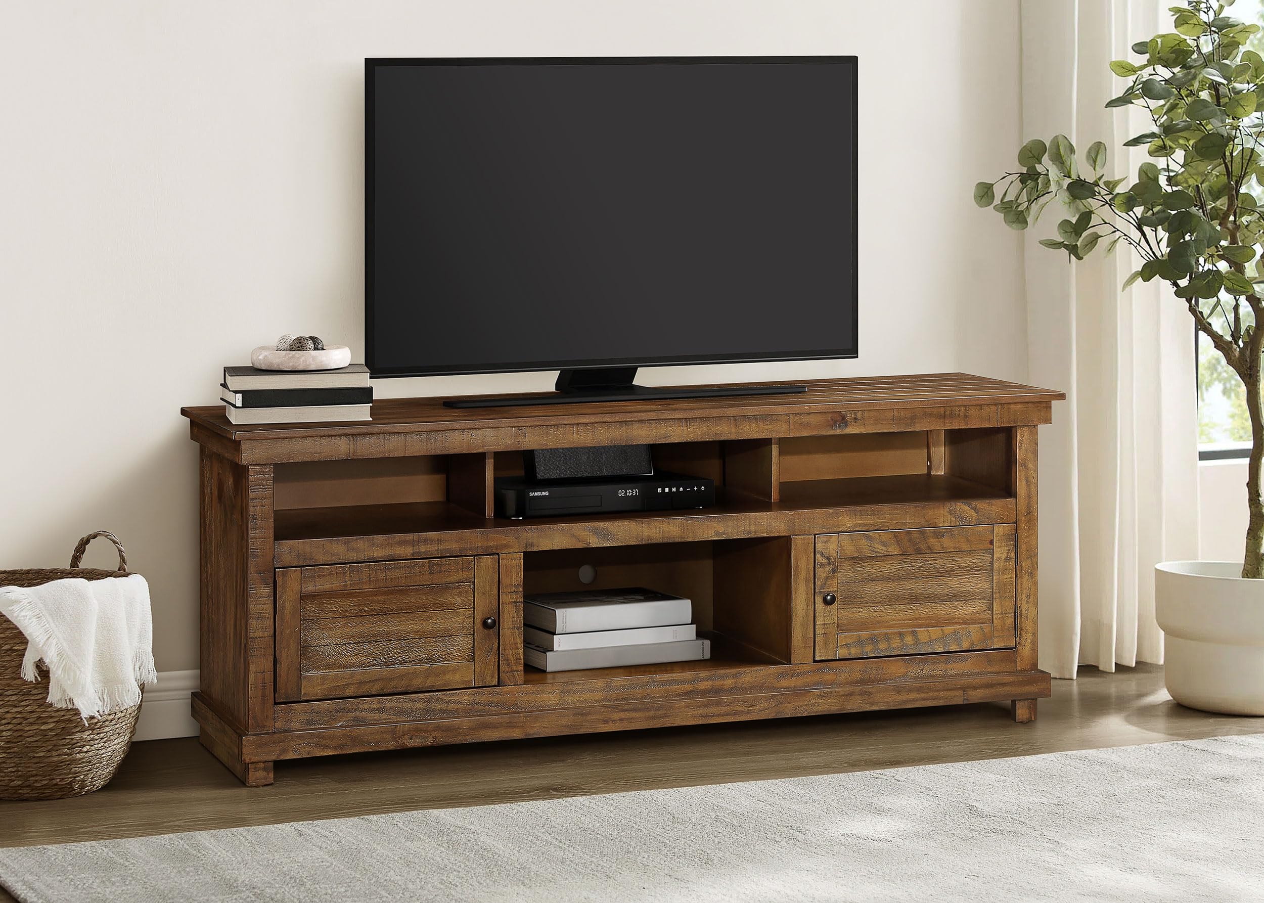 Coaster Home Furnishings Payne 70-inch TV Stand Media Console Distressed Brown