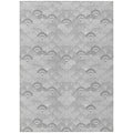 Addison Rugs Surfside Asr32 Gray 8' X 10' Indoor Outdoor Area Rug, Easy Clean, Machine Washable, Non Shedding, Bedroom, Living Room, Dining Room, Kitchen, Patio Rug