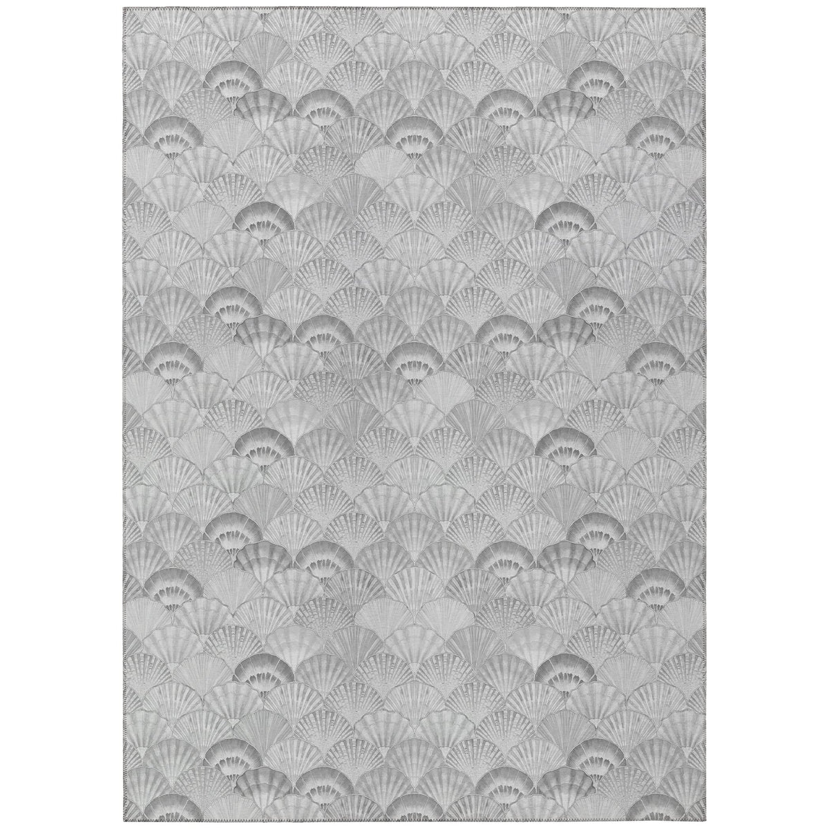 Addison Rugs Surfside Asr32 Gray 8' X 10' Indoor Outdoor Area Rug, Easy Clean, Machine Washable, Non Shedding, Bedroom, Living Room, Dining Room, Kitchen, Patio Rug