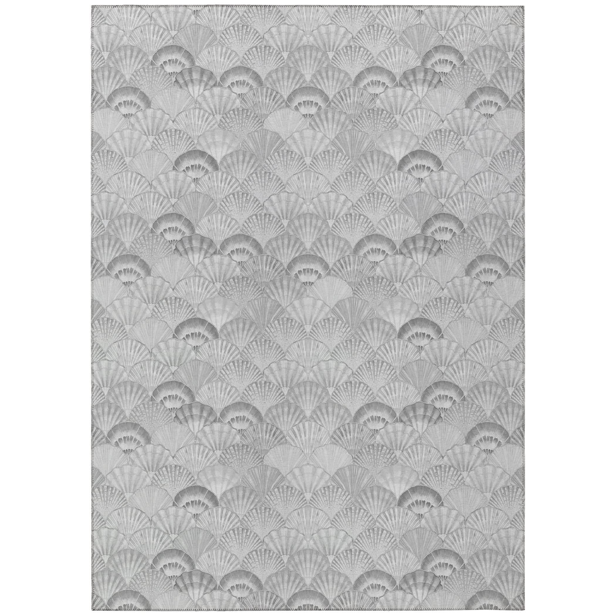 Addison Rugs Surfside Asr32 Gray 8' X 10' Indoor Outdoor Area Rug, Easy Clean, Machine Washable, Non Shedding, Bedroom, Living Room, Dining Room, Kitchen, Patio Rug