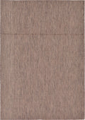 Unique Loom Collection Casual Transitional Solid Heathered Indoor/Outdoor Flatweave Area Rug (7' 1' X 10' Rectangle, Light Brow
