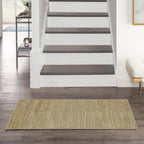 Nourison Essentials Indoor/Outdoor Green Gold 3' X 5' Area Rug, Easy Cleaning, Non Shedding, Bed Room, Living Room, Dining Room, Backyard, Deck, Patio (3X5)