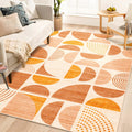 MUJOO 5x7 Area Rugs Boho,Washable Rugs for Living Room Bedroom Dining Room,Large Throw Floor Carpet Non Slip Soft Modern Abstrac