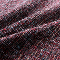 OctoRose Full Size 3 Side Zipper Premium Upholstery Basketweave Thick Linen Wine Mixed Futon Cover Slipcover/Sofa Day Bed Couch 
