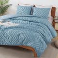 Andency Greyish Blue Twin/Twin Xl Comforter Set, Twin Bed Comforter For College Dorm Girls Boys Kids Boho Soft Warm Cute Comfort