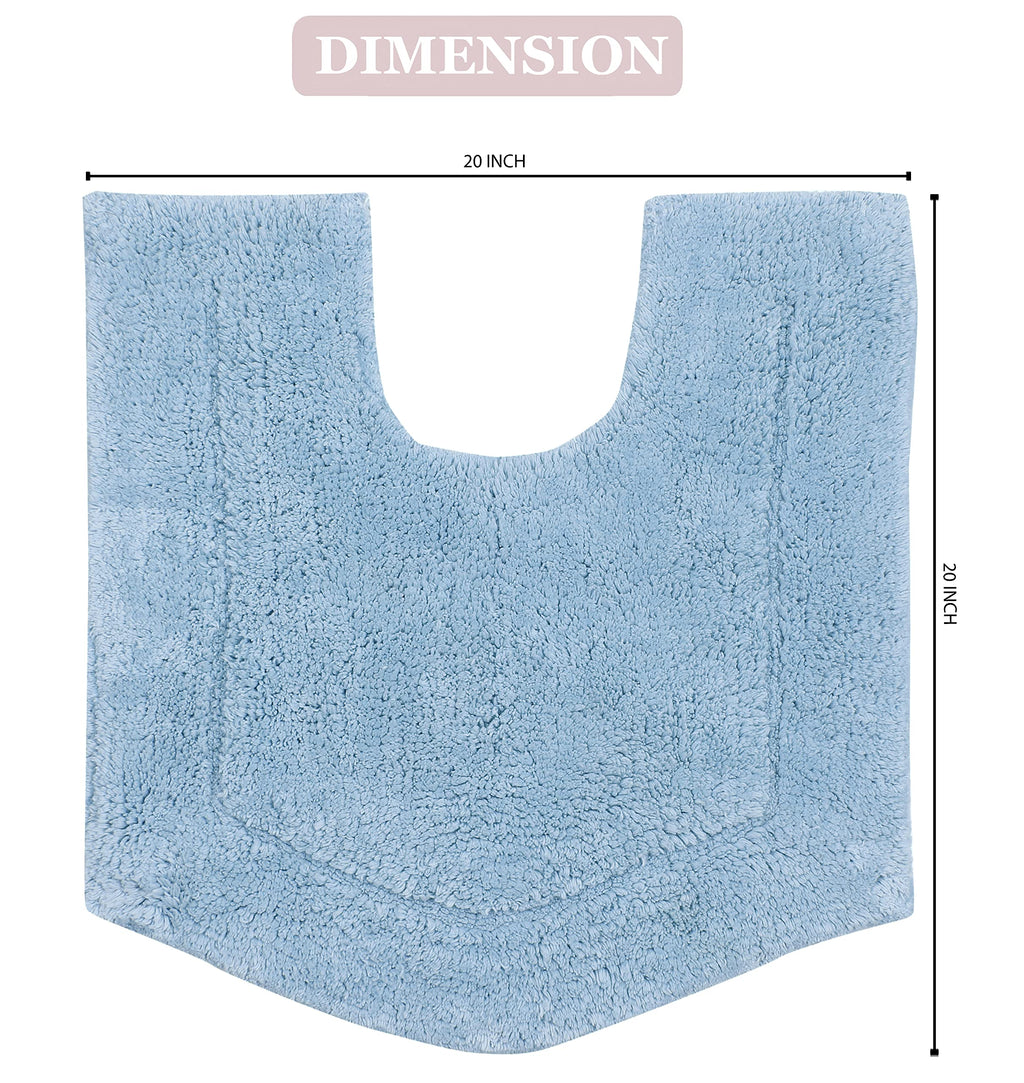 Home Weavers Waterford Collection 100% Cotton Tufted Bath Rug, Extra Soft And Absorbent Bath Rugs, Non-Slip Plush Bath Carpet, M