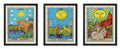 Poster Master 3-Piece Vintage Tarot Cards Poster - Retro Tarot Deck Print - Occult Art - Gift for Fortune Teller & Palm Reading 