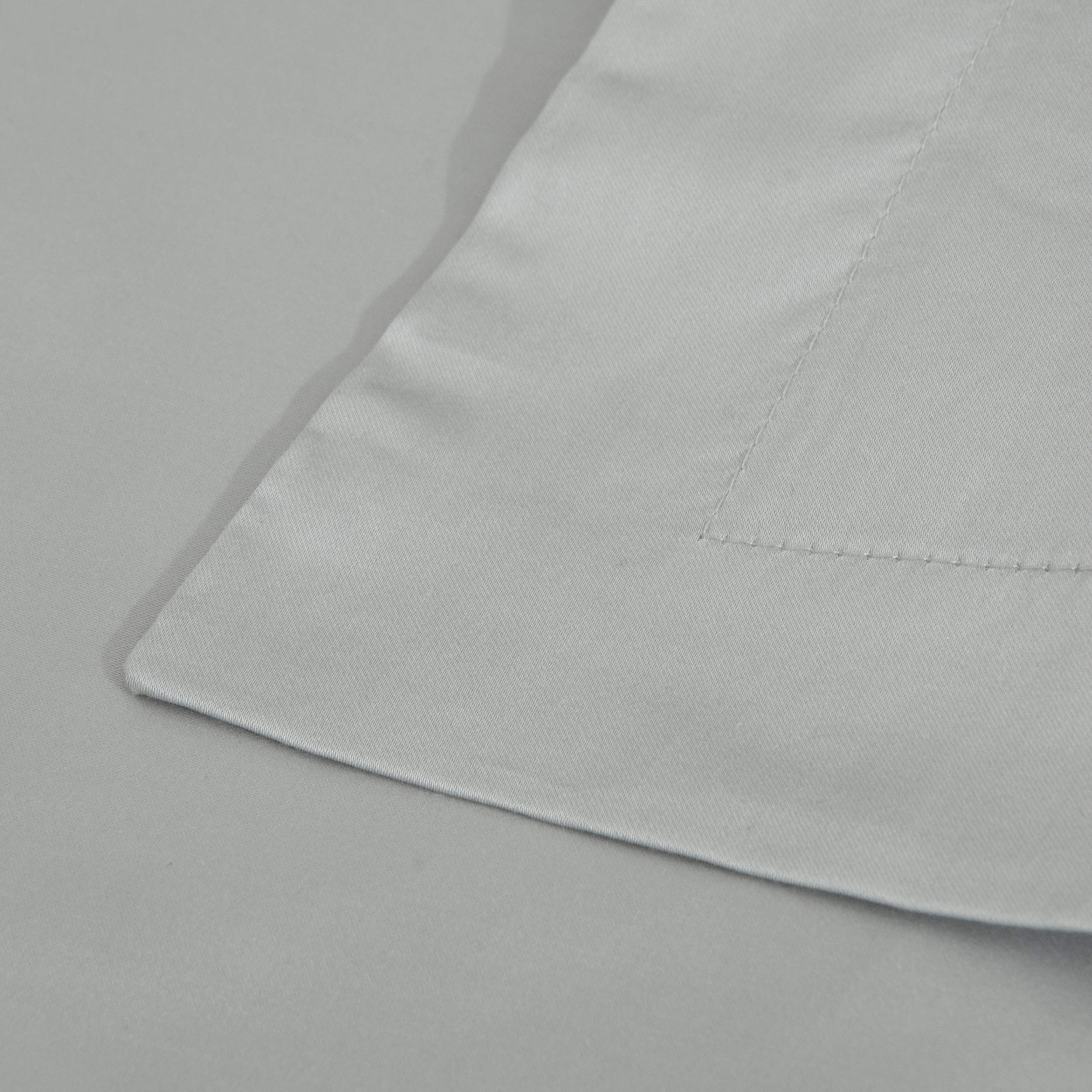 Ntbay 2 Pack 500 Thread Count 100% Egyptian Cotton Standard Pillow Shams, Super Soft And Breathable Oxford Pillowcases For Bed, 20X26 Inches, Light Grey