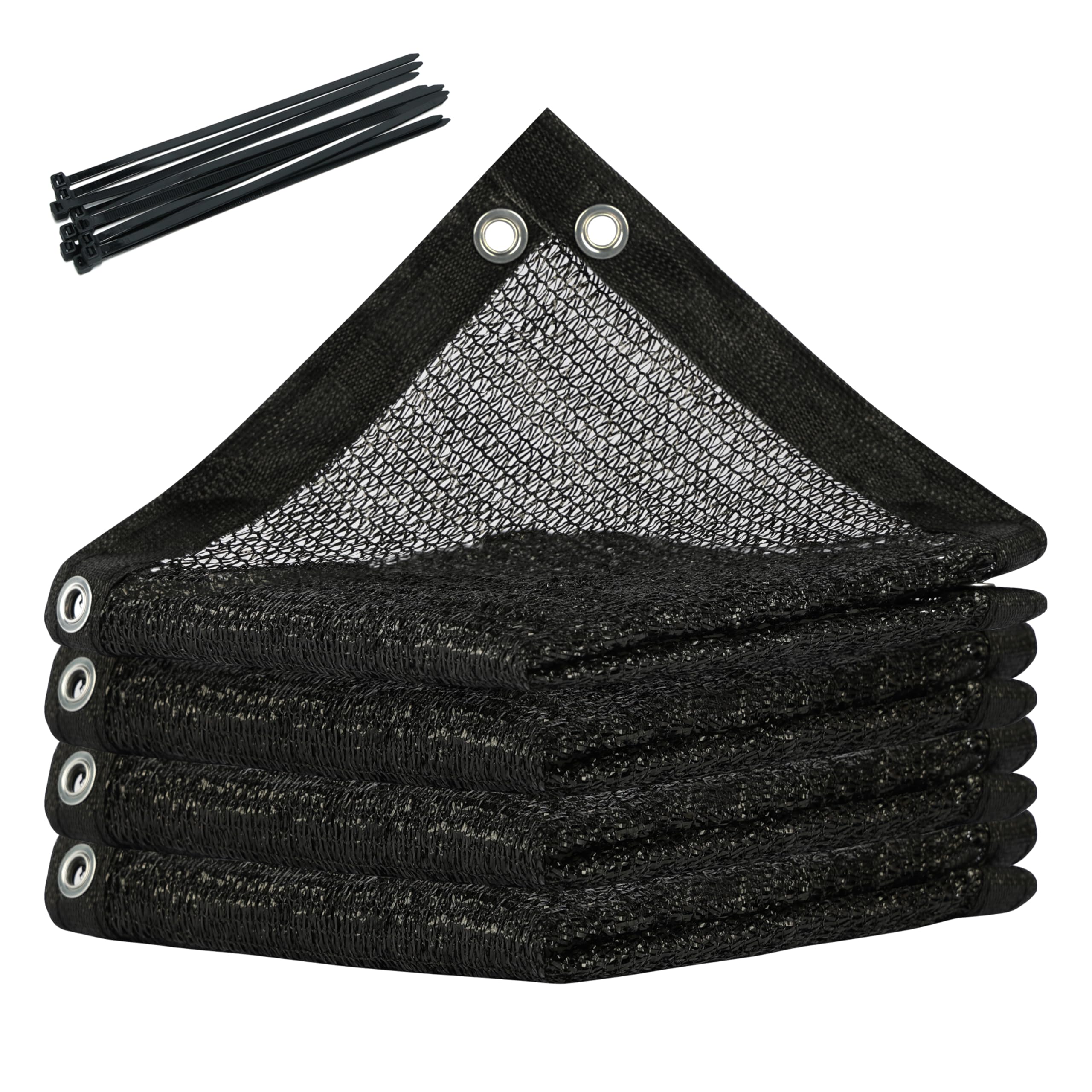 Colourtree 50% Black Shade Cloth Custom Size 9Ft X 24Ft Mesh Tarp, Uv Resistant Netting With Upgrade Grommets For Plant Cover, G